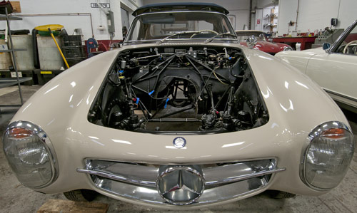 Restored Mercedes-Benz 300SL interior