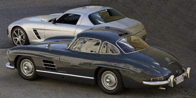 Merecedes-Benz SLS and 300SL Gullwing